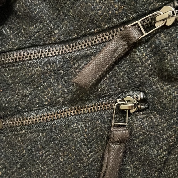 Zara short wool blend brown jacket (sz XL) - Picture 4 of 12